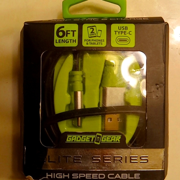 ELITE SERIES high speed cable.6ft.for phones&tablets.USB Type C.NiB. - Picture 2 of 5